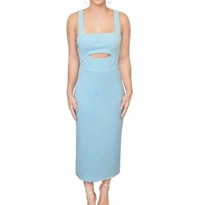 ❤️ RACHEL Roy Sky Blue Sleeveless Medi Dress Size M